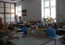 mon poste de travail dans l'atelier de céramique - photo Violaine Châtre-Belle
